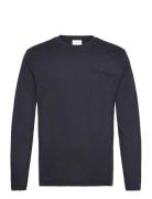 Reg Tonal Shield Ls T-Shirt GANT Navy