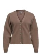 Objreynard Ls Sli Cardigan Noos Object Brown