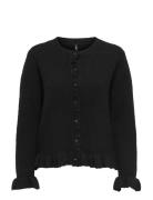 Onlrima Life Ls Fril Butto Cardi Cs Knt ONLY Black
