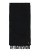 Emblem 2-T Fringe Mw Scarf Calvin Klein Black