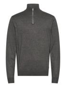 Ecovero Half Zip L/S Knit Lindbergh Grey