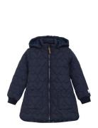 Quilted Long Jacket Minymo Navy
