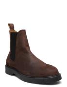 Slhtim Suede Chelsea Boot B Selected Brown