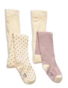 Minipop® Bamboo Tights 2 Pack Minipop Cream