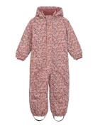 Snow Suit Aop Minymo Pink