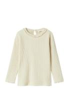 Nmfosanne Ls Slim Top Lil Lil'Atelier Cream
