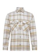 Jprrayle Melange Check L/S Overshirt Sn Jack & J S Cream