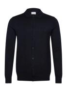 Ecovero L/S Cardigan W?. Polo Colla Lindbergh Navy