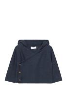 Knit Hood Cardigan Mango Navy
