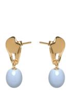 Earrings, Aida Enamel Copenhagen Gold