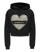 Kogcooper Life Heart Ls Hoodie Swt Noos Kids Only Black