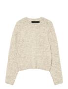 Vmnovah Ls O-Neck Pullover Ga Noos Vero Moda Beige