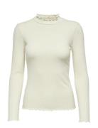 Jdyfransiska Life L/S Hi-Nck Top Jr Noos JDY White