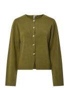 Pcfarie Ls O-Neck Split Knit D2D Fsy Pieces Khaki