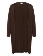 Kcfarsia Long Cardigan Kaffe Curve Brown