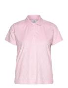 Terry Touch Ss Polo Shirt Daily Sports Pink