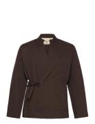 Akjesper Kimono Overshirt Anerkjendt Brown