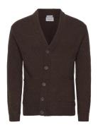 Lambswool Button Cardigan Lindbergh Brown