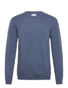 Lambswool O-Neck Knit Lindbergh Blue