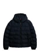 Hooded Sports Puffer Jacket Superdry Navy