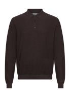 100% Merino Polo Knit Lindbergh Black Brown