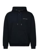 Script Brushback Pullover Hoodie Lyle & Scott Navy