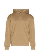 Ls Stretch Wool Blend Po Hoodie Calvin Klein Beige