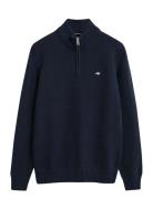 Casual Cotton Half Zip GANT Blue