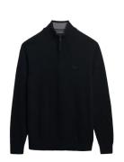 Wool Blend Half Zip Jumper Superdry Navy