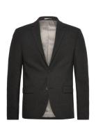 Flannel Wool Blend Blazer Lindbergh Grey