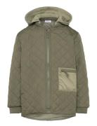 Jacket Padded W Hood Lindex Green