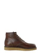 Biajesper Moc Toe Boot Waxed Leather Bianco Brown
