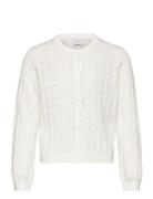 Cardigan Drop Needle Knit Lindex White