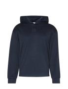 Ls Stretch Wool Blend Po Hoodie Calvin Klein Navy