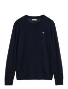 Extrafine Merino Wool C-Neck GANT Blue