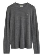 Extrafine Merino Wool C-Neck GANT Patterned