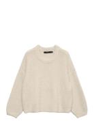 Vmcarmen Ls O-Neck Pullover Vero Moda Cream