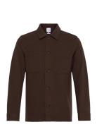 Superflex Brushed Melange Overshirt Lindbergh Brown