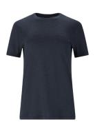 Alvaly W Melange S/S Tee Endurance Navy