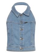 Double Seamed Halter Lee Jeans Blue