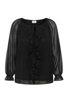 Kcmilanna Blouse Kaffe Curve Black