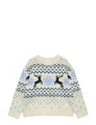 Vmsantanordic Ls O-Neck Pull. Xmas Girl Vero Moda Girl Cream