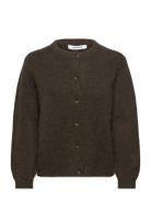 Srallison O-Neck Cardigan Knit Soft Rebels Brown