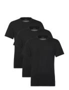 S/S Crew Neck 3Pk Calvin Klein Black