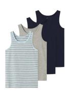 Nkmtank Top 4P Aop Noos Name It Black