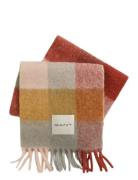 Alpaca Wool Check Scarf GANT Red