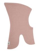 Balaclava Wool Knit Windstop Huttelihut Pink