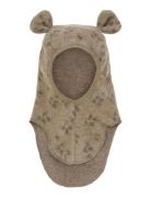 Balaclava Ears Wool Fleece Huttelihut Beige