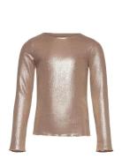 Tnrosalind L_S Glitter Tee The New Beige