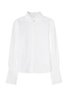 Maira Plissé Blouse BUSNEL White